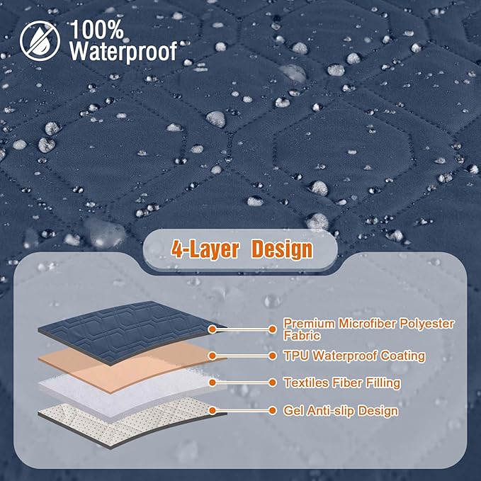 VANSOFY Waterproof Recliner Couch Covers, Sofa Covers 1-Piece Washable - Image 7