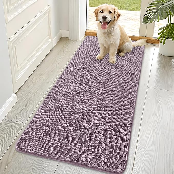 OLANLY Dog Door Mat for Muddy Paws 70x35, Absorbs Moisture and Dirt, Absorbent by OLANLY