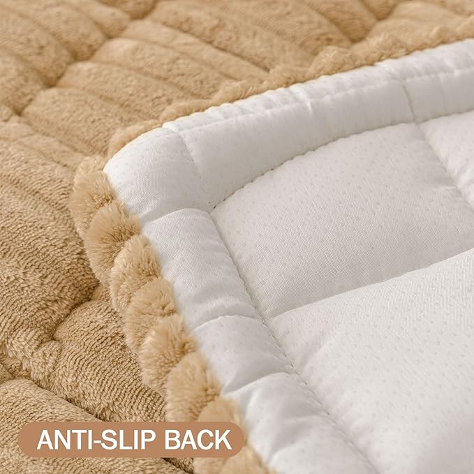 Smiry Couch Cover for Dogs Washable, Non Slip Fuzzy Pet Couch Covers for 3 - Image 10