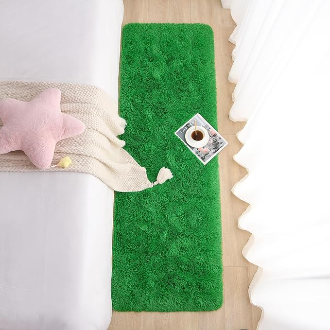 Chicrug Soft Runner Rug for Bedroom Living Room Plush Fluffy Rug 2x6 Feet - Image 5
