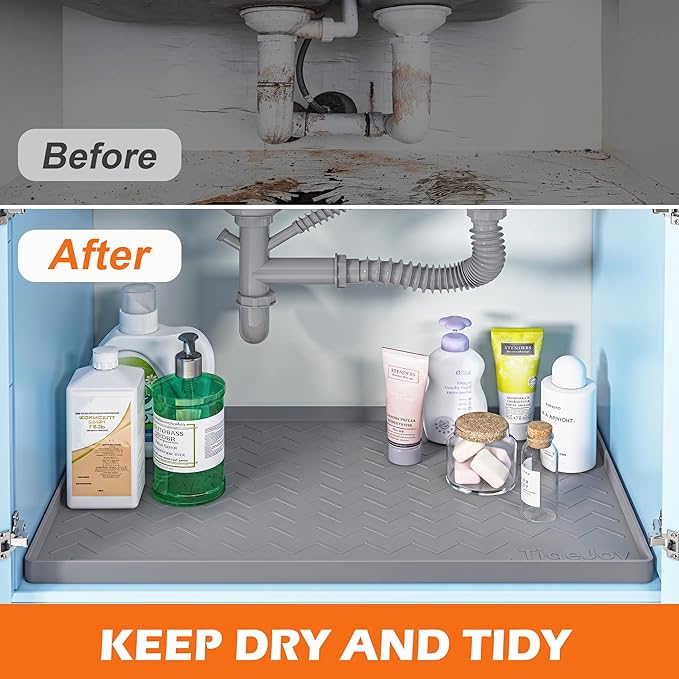 TigeJoy 28" x 19" Under Sink Mats - Image 5