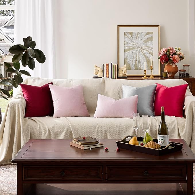 GIGIZAZA Decorative Couch Throw Pillow Covers, Pillow Cases Velvet Pillow Covers - Image 4