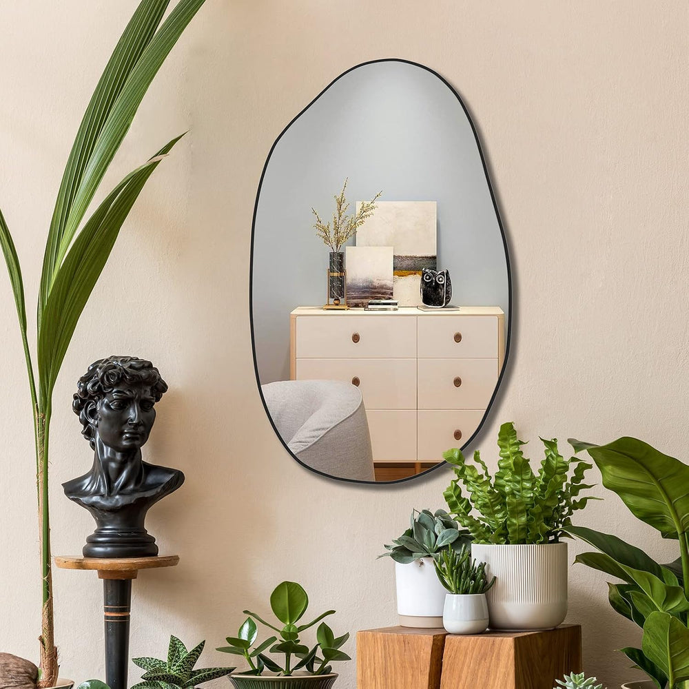 Irregular Asymmetrical Mirror Wall Mounted, Unique Vanity Mirror,Shaped Dress...