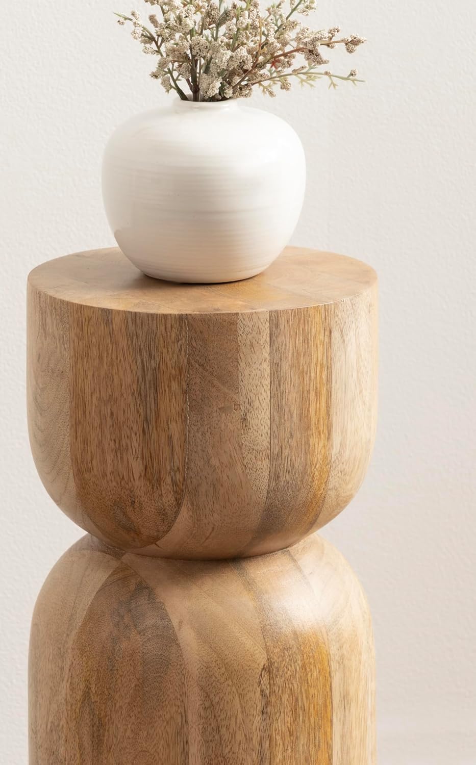 Kate and Laurel Teo Transitional Mango Wood Drink Table, 8 x 8 x 22, Natural ...