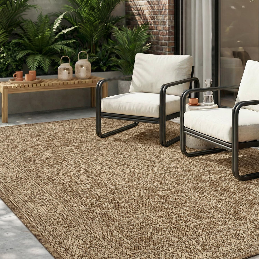MontVoo-Outdoor Rug-Patio Rug 8x10 Polypropylene Indoor Outdoor Rugs Carpet f...
