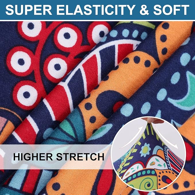Smiry Printed Couch Cushion Covers, Stretch Soft Couch Covers - Image 3