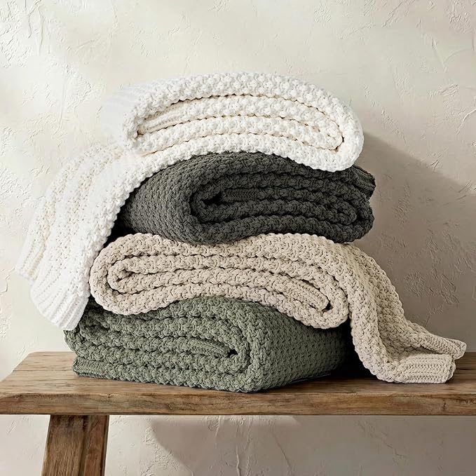 EVERGRACEHOME Chunky Chenille Knit Throw Blanket - Image 7
