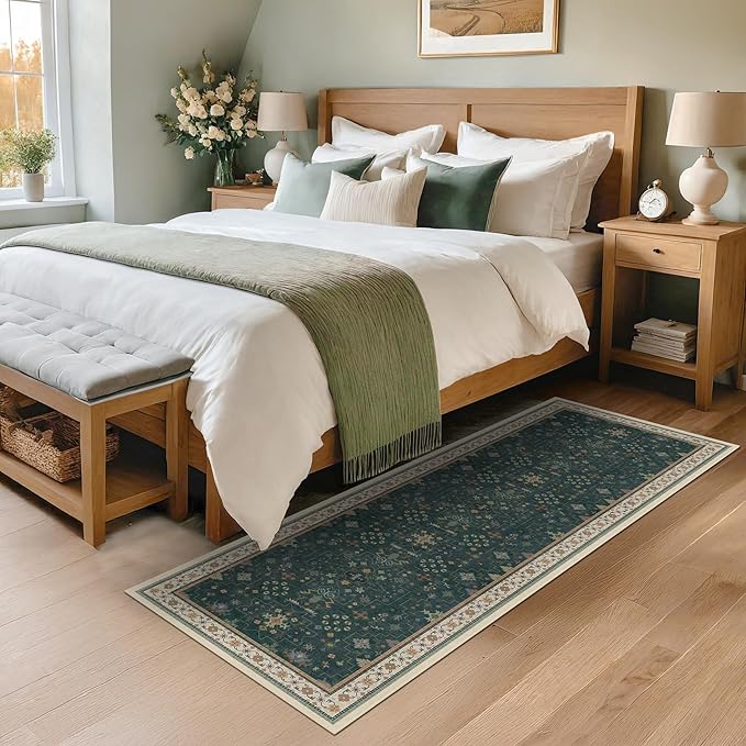 Dark Green 2x5 Kitchen Rug - Image 5