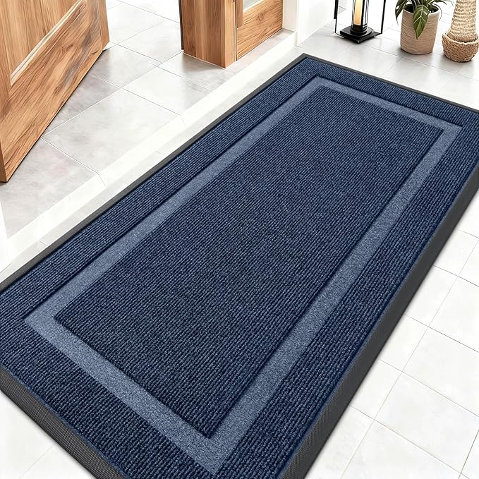 OLANLY Front Door Mat Indoor Outdoor Entrance, Waterproof All-Season, by OLANLY