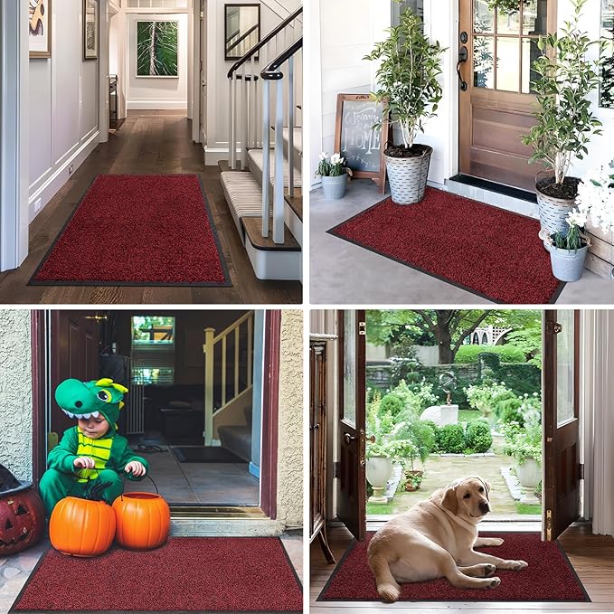 Mibao Front Door Mat, Dirt Trapper Welcome Mat - Image 7