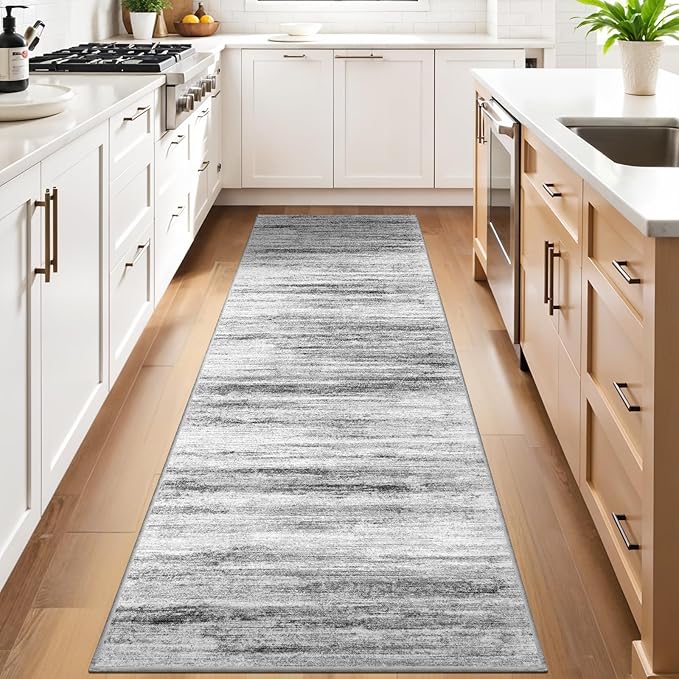 3x10 Washable Runner Rug for Family: Easy-to-Clean Runners for Hallway Entryway by WIEVEDENS