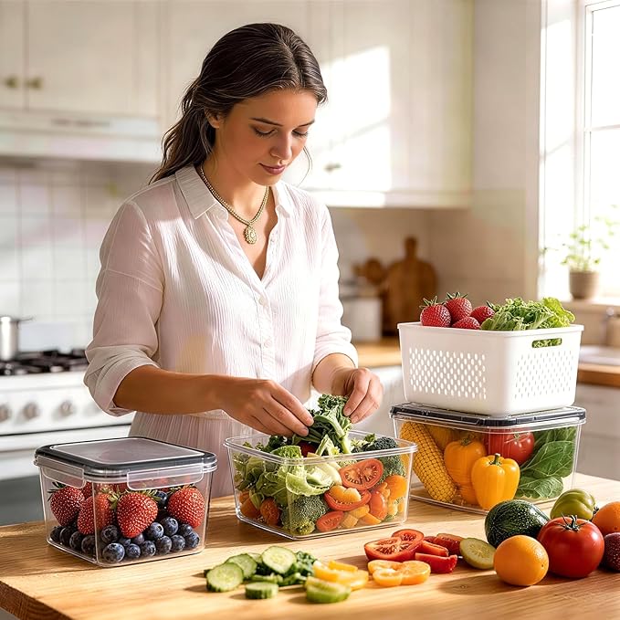 HOMETALL 8 Pack Fruit Storage Containers - Image 5