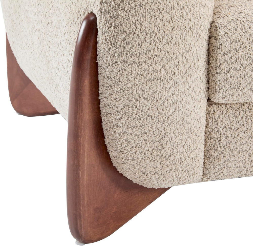 Christopher Knight Home Almab 82 Inches Sofa Couch, Cozy Boucle Upholstered 3...