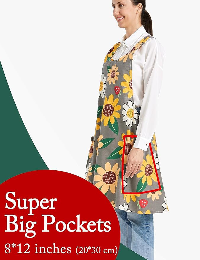 Cozy Adjustable Cross Back Aprons - Image 2