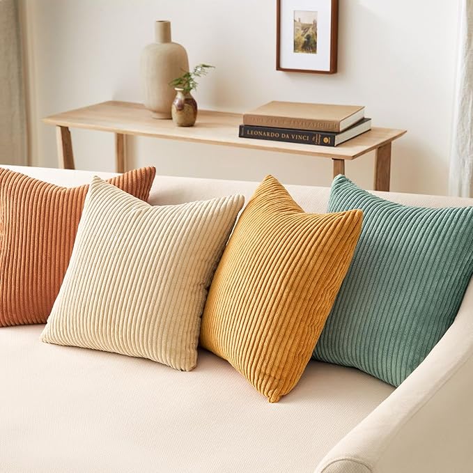 Topfinel 26x26 inch 4 Pack Decorative Throw Pillow Covers, Soft Velvet Modern - Image 4