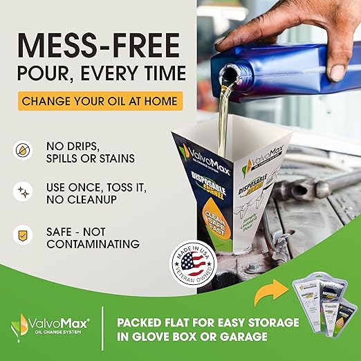 ValvoMax Disposable Funnels, Automotive Fluids, and Household Liquids - Image 2