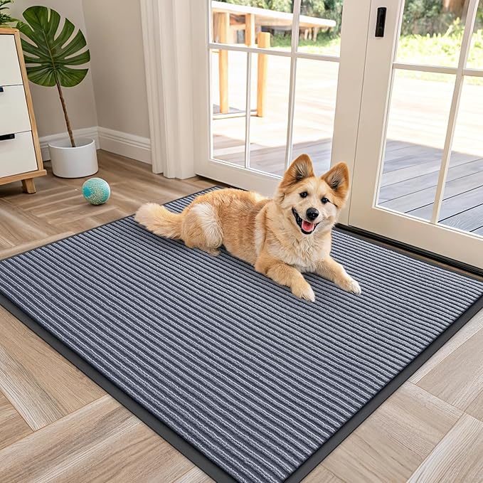 OLANLY Front Door Mat Indoor Outdoor Entrance, Waterproof Heavy Duty Doormat by OLANLY