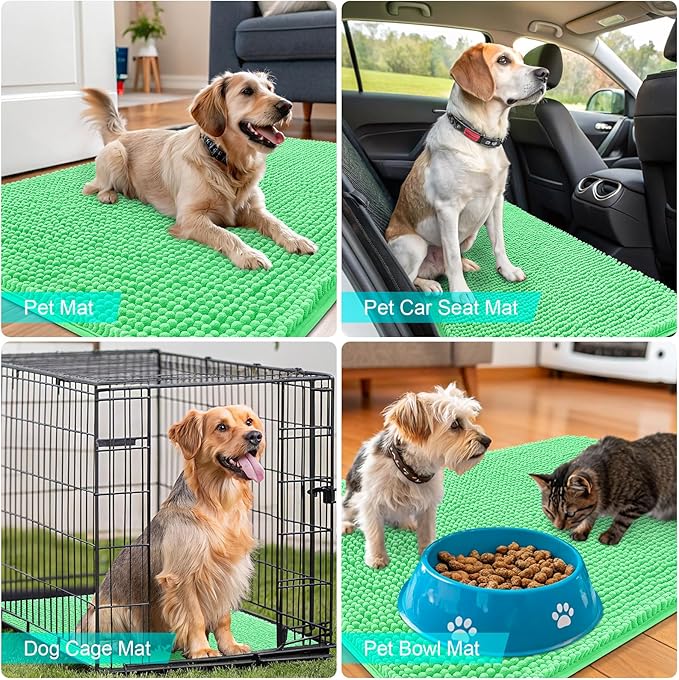 OLANLY Dog Door Mat for Muddy Paws 30x20, Absorbs Moisture and Dirt, Absorbent - Image 7