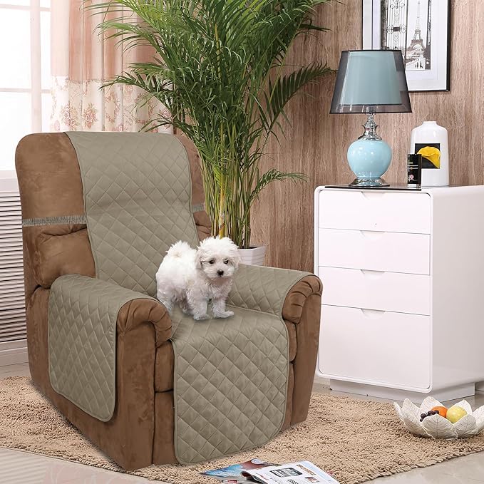 U-NICE HOME Recliner Chair Covers Reversible Chair Cover Pet Covers - Image 2