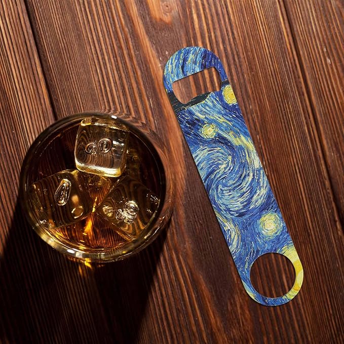 Starry Night Stainless Steel Bottle Opener Van Gogh Oil Panting Art Classic - Image 7