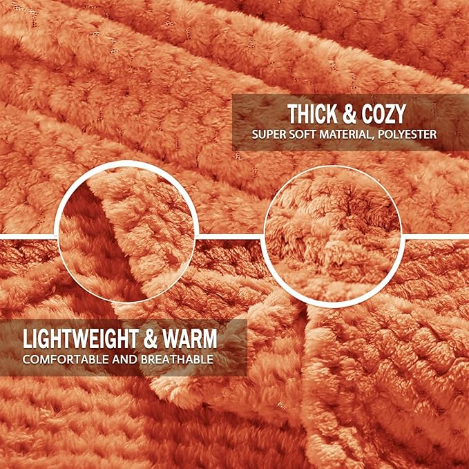 Exclusivo Mezcla Fleece Bed Blanket Twin Size, Super Soft and Warm Blankets - Image 7