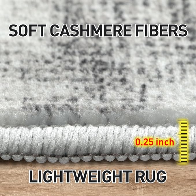10x14 Area Rugs Washable Rug: Modern Abstract Living Room Rug Soft Anti-Skid - Image 8