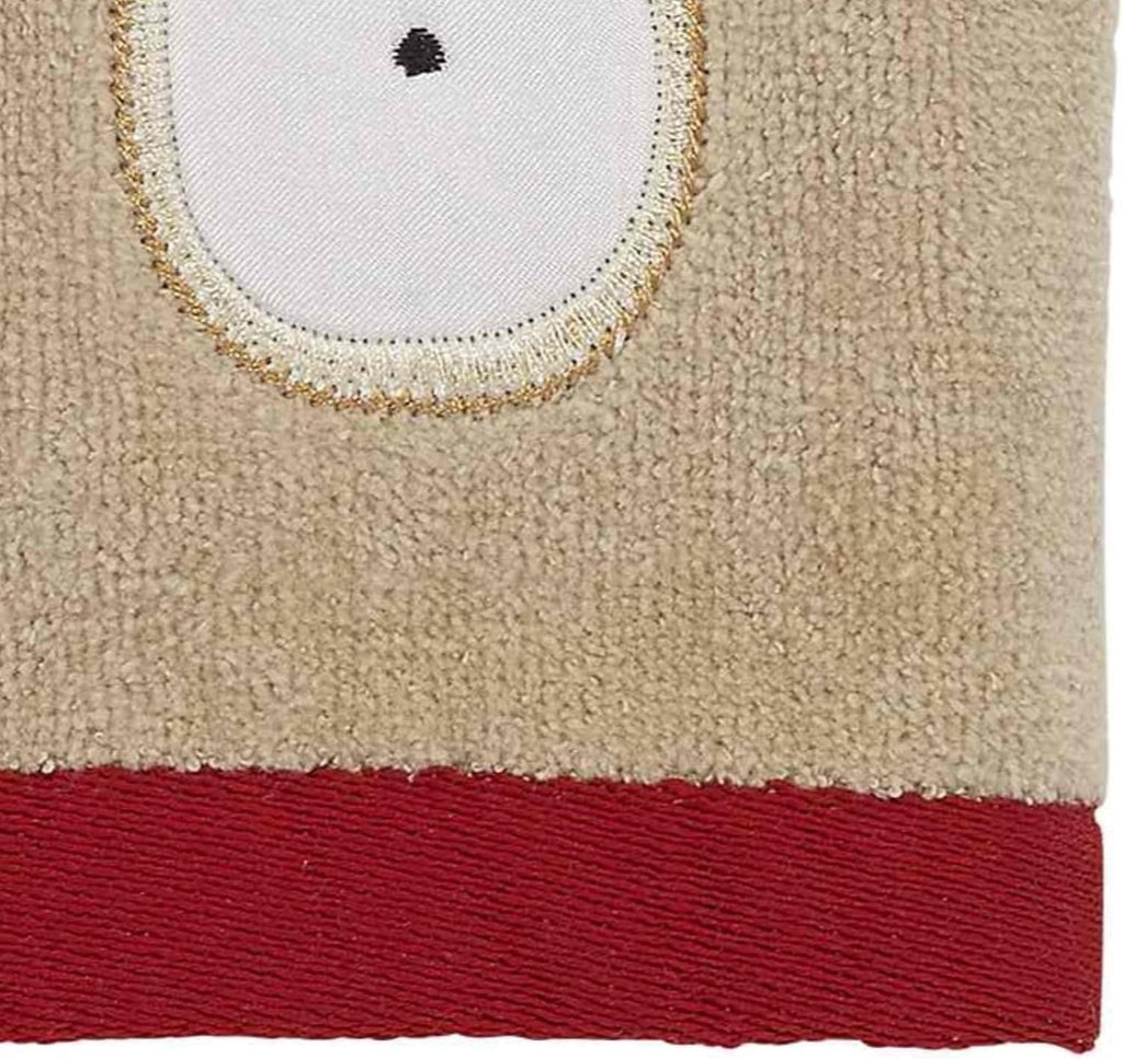 Avanti Linens - Fingertip Towels, Soft & Absorbent, Embroidered, Christmas Decorations, Set of 4 (Snowmen Gathering Collection)