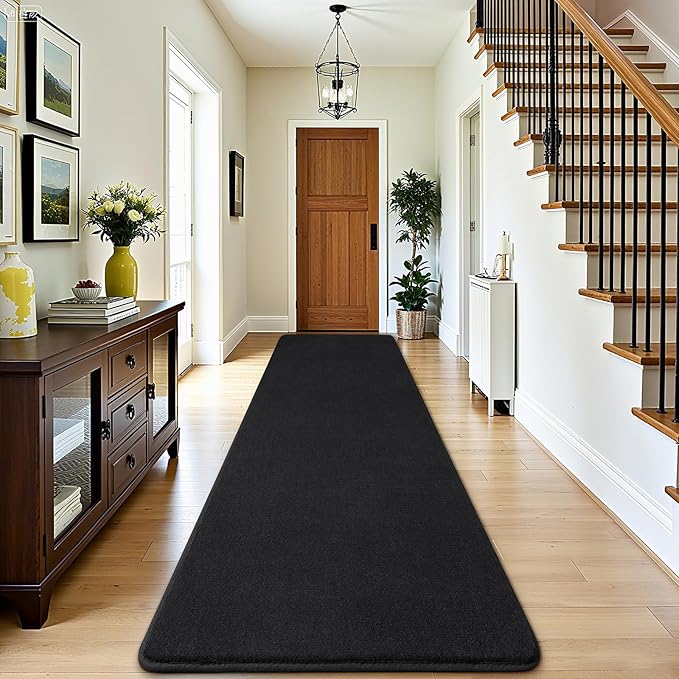 Amearea Modern Soft Hallway Runner Rug, 2x10 Feet Washable Long Runner Rugs by AmeareaDirect