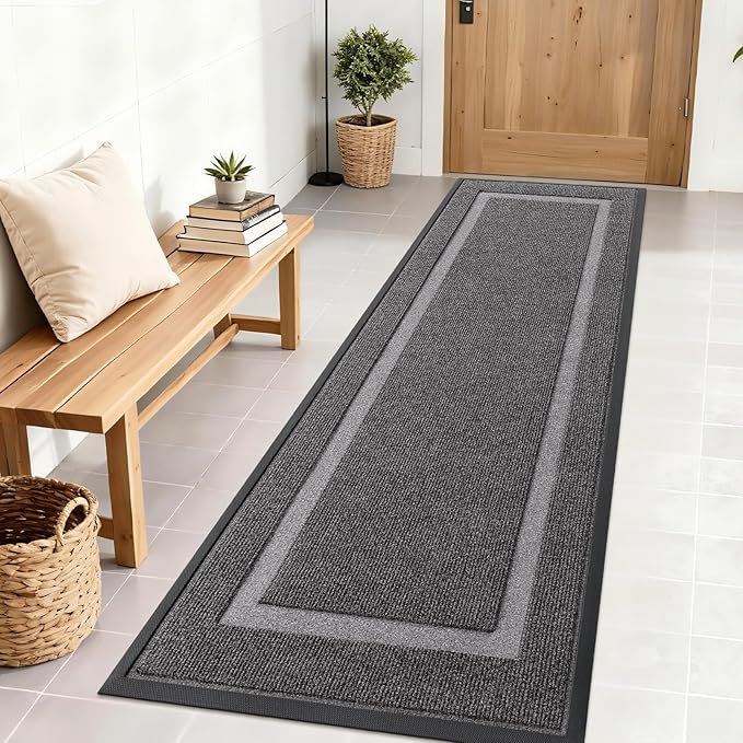 OLANLY Front Door Mat Indoor Outdoor Entrance, Waterproof All-Season, by OLANLY
