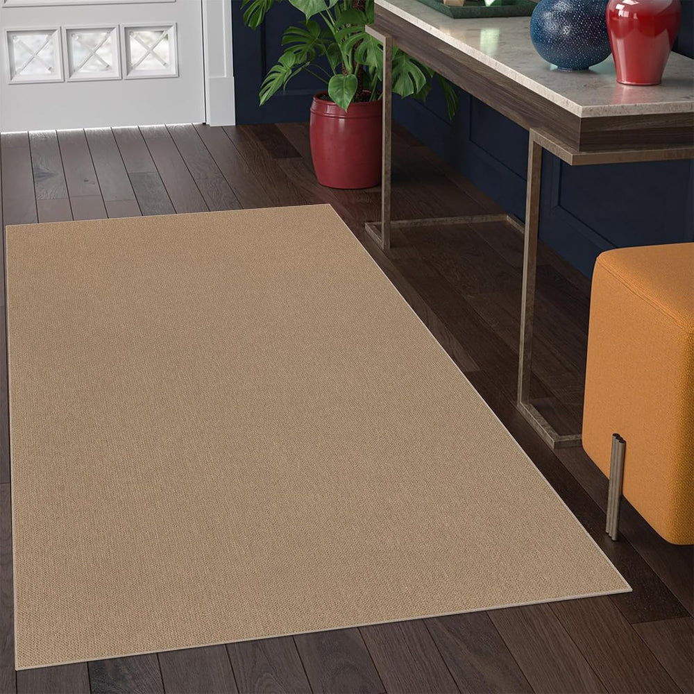 SHACOS 3x5 ft Faux Jute Woven Washable Rug