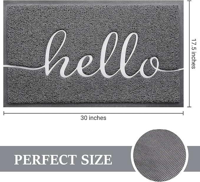 BeneathYourFeet Door Mat, Welcome Mat Low Profile Front Doormat Non Slip Mats - Image 3