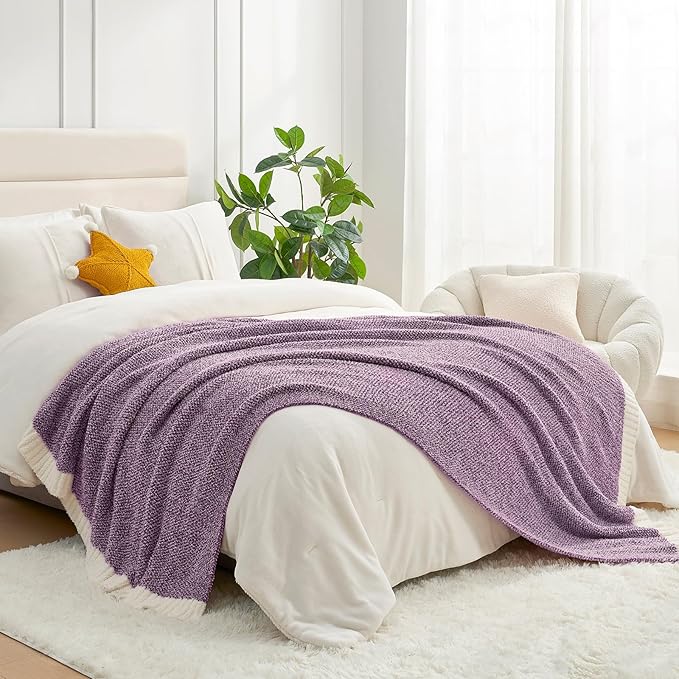 Snuggle Sac Buttery Purple Throw Blanket - Image 4