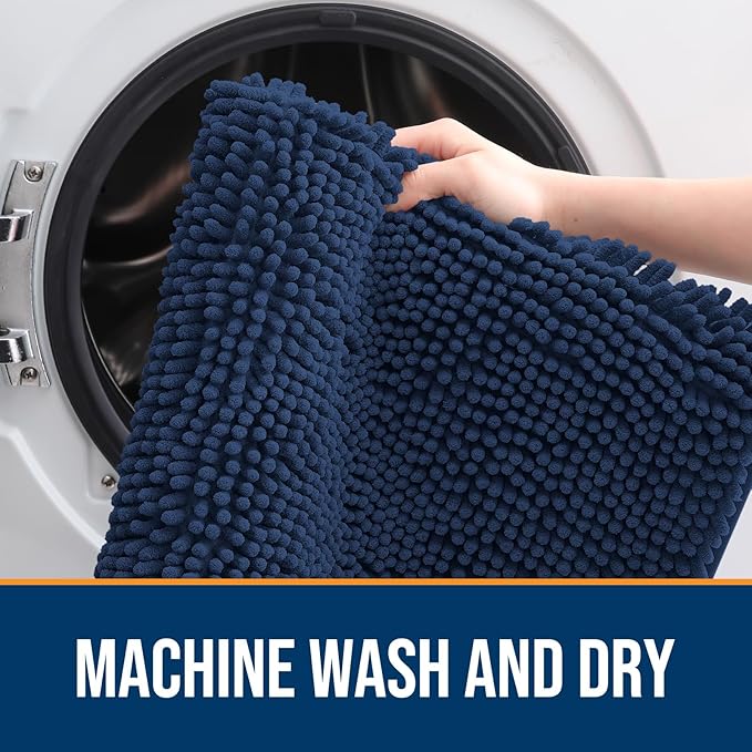 OLANLY Dog Door Mat for Muddy Paws 48x30, Absorbs Moisture and Dirt, Absorbent - Image 5