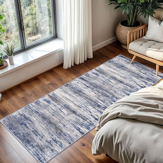 KOZYFLY Modern Abstract Washable Rug Runner 2x5 Hallway Rug Runner Non-Slip - Image 7