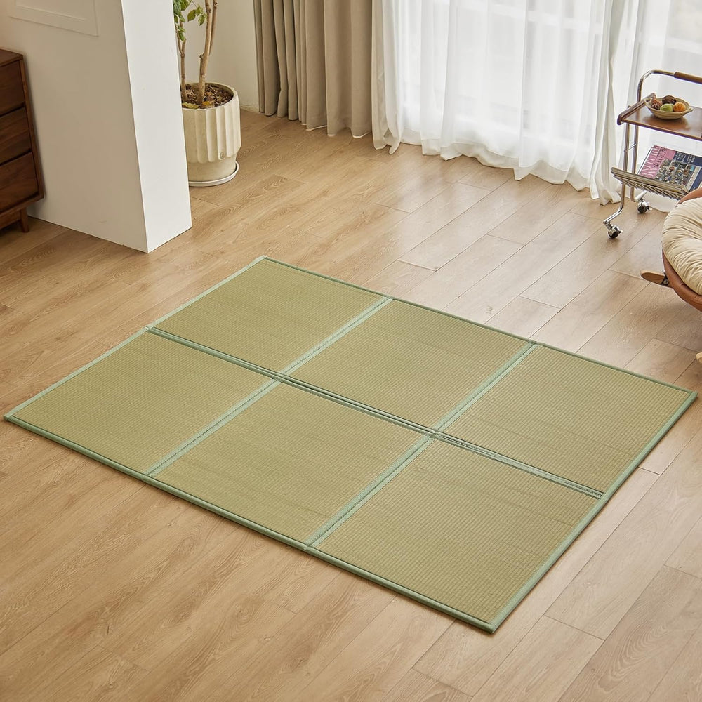 Natural Rush Grass Floor Tatami Mat,Queen, 79" x 59" x 0.5"