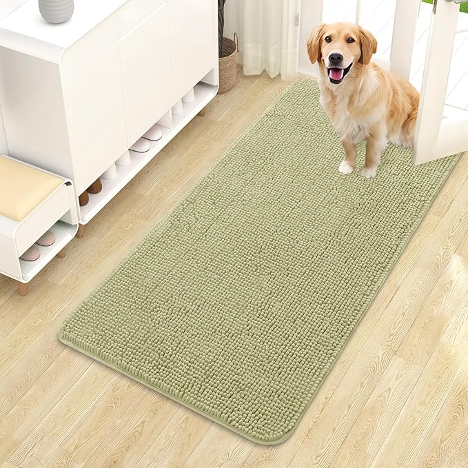 OLANLY Dog Door Mat for Muddy Paws 44x24, Absorbs Moisture and Dirt, Absorbent by OLANLY
