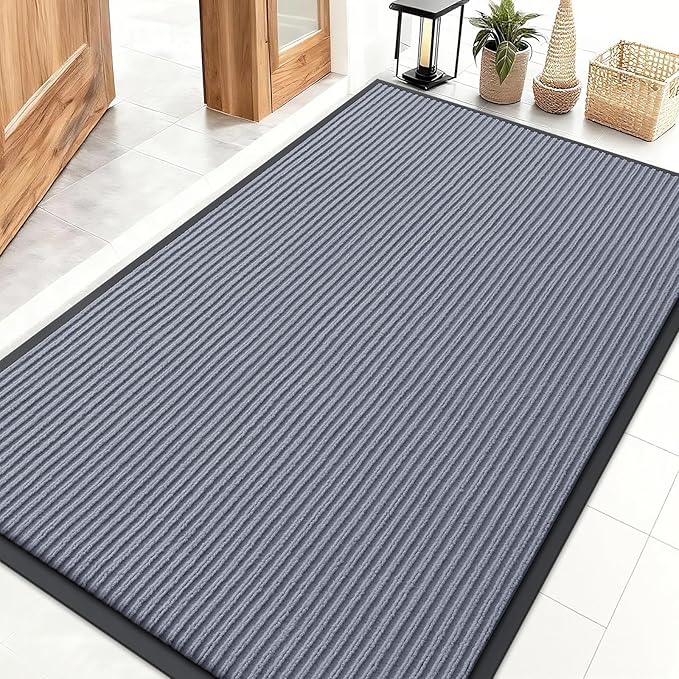 OLANLY Front Door Mat Indoor Outdoor Entrance, Waterproof Heavy Duty Doormat by OLANLY