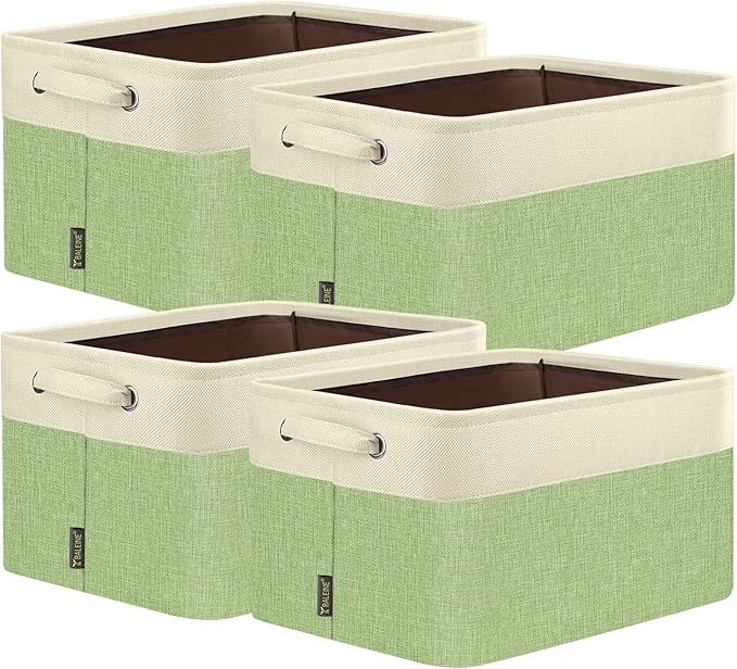 BALEINE 4 Pack Fabric Closet Storage Bins by BALEINE