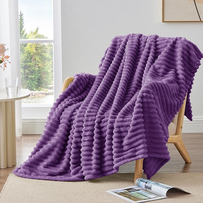 BEDELITE Twin Blanket for Couch & Bed, 300GSM Soft & Warm Fleece Blanket - Image 5