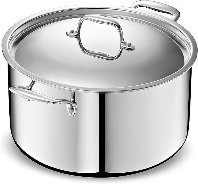 LEGEND COOKWARE 5-Ply Stainless Steel 12-Quart Stock Pot by LEGENDCOOKWARE