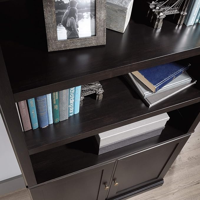 Sauder Select Book Shelf, Bookshelf with Storage, Library Bookcase with Doors...