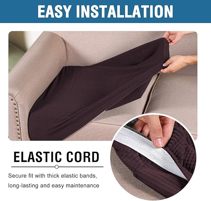 H.VERSAILTEX Super Stretch Individual Seat Cushion Covers - Image 5