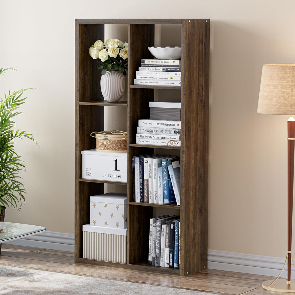 Cube Storage Organizer Bookcase, Decorative 11 inch Open Back Cubical Shelf w...