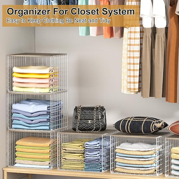 Closet Organizers And Storage Shelf, Widened Opening, Heightened Height