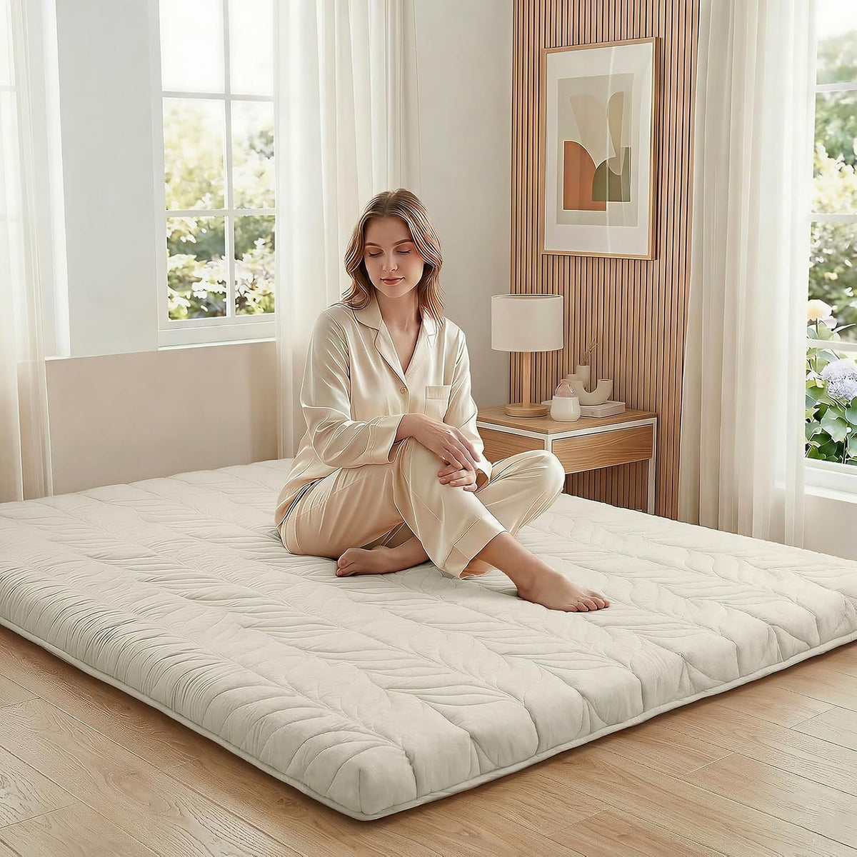 zonli japanese floor mattress futon mattress full size, main product view