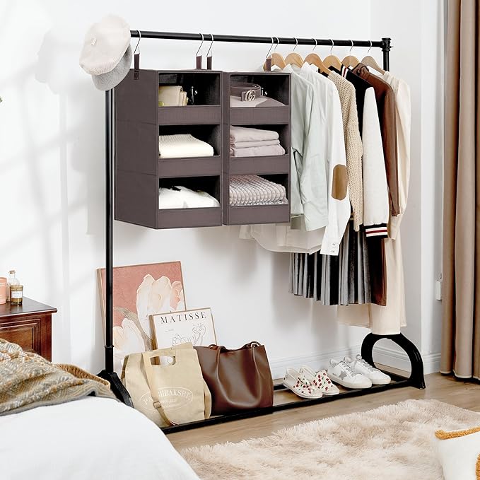 GRANNY SAYS 3 Shelf Hanging Closet Organizers and Storage, Collapsible Closet - Image 2