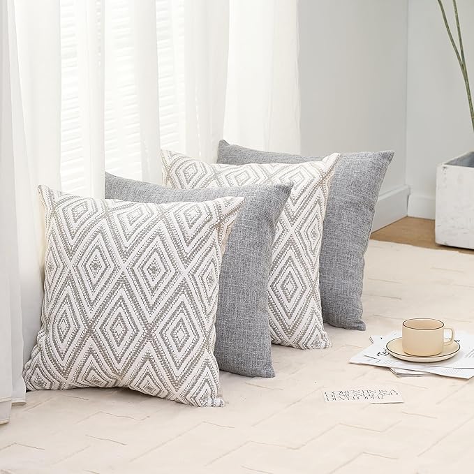 HPUK Decorative Throw Pillow Covers Set of 4 Couch Pillows Accent Cushion Cover - Image 7