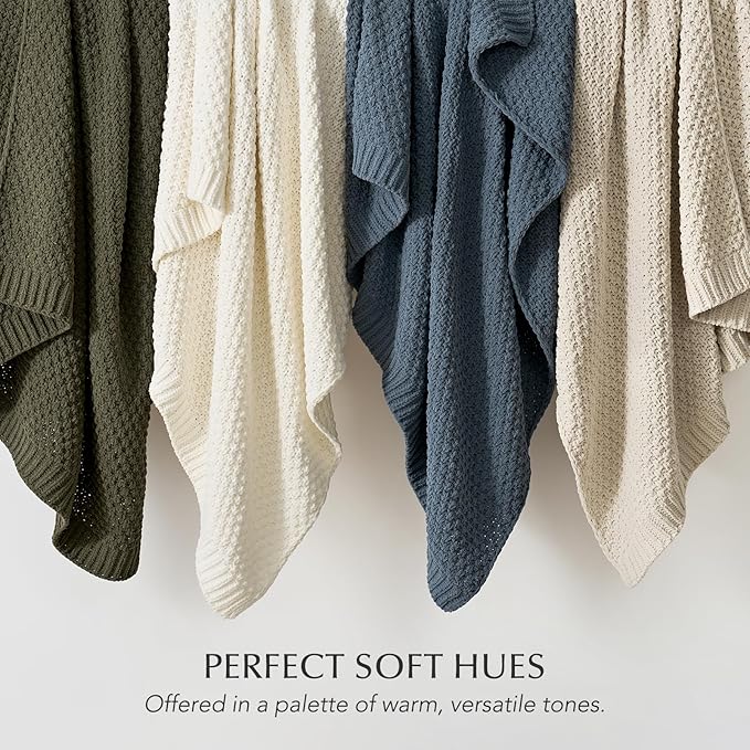 EVERGRACEHOME Chunky Chenille Knit Throw Blanket - Image 7