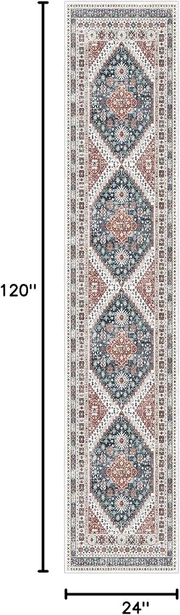 Madane Runner Rugs for Hallway 2x10 Long Washable Non-Slip Hallway Runner Rug - Image 2