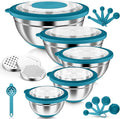 HaWare Mixing Bowls, 24-Piece Stainless Steel Salad Serving Bowl by HaWare